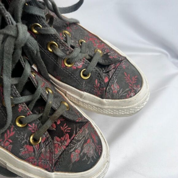 Converse All Star Chuck Taylor Parkway Floral Lace Up High Top Sneaker Size 6.5 - Picture 9 of 9
